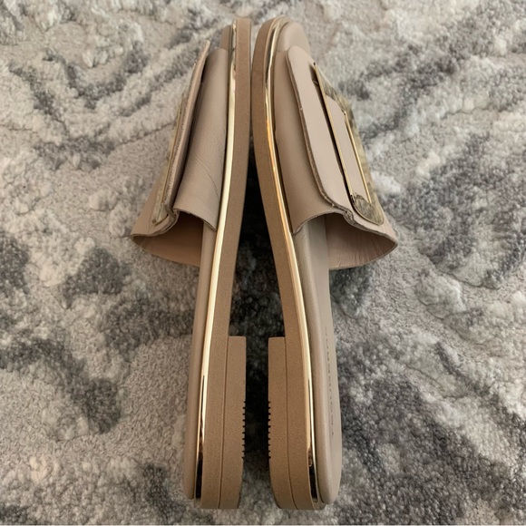 Tsouderos Gray & Gold Buckle Nella Sandals - Picture 8 of 12